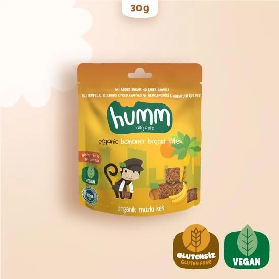 Humm Organik Glutensiz Vegan Muzlu Kek 30 Gr ürün görseli 1