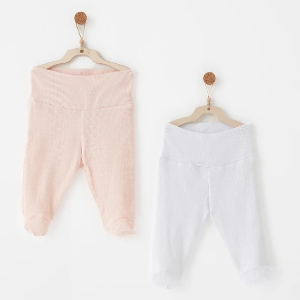 Andywawa AC26764 Special Modal 2li Pantolon Pink White ürün görseli 1