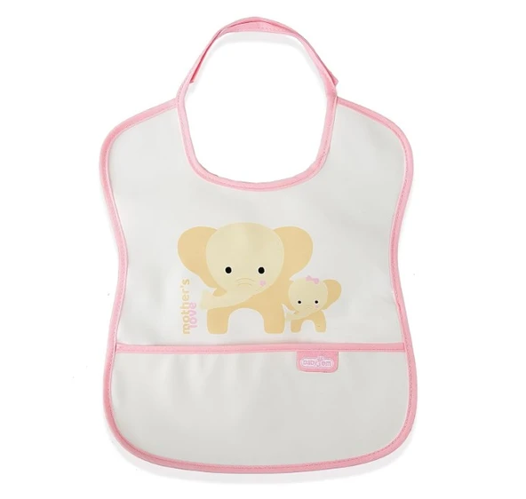 BabyJem Poli Muşamba Küçük Mama Önlüğü 030 Pembe ürün görseli 1