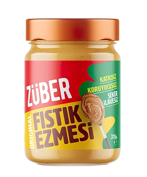 Züber %100 Yer Fıstığı Ezmesi Original 315 Gr ürün görseli 1