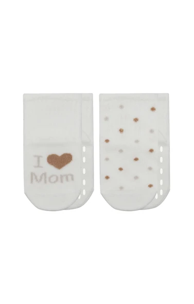 Bistyle Mom Dad Penye Kaymaz Soket Çorap 2li 10147 Puan Mom ürün görseli 1