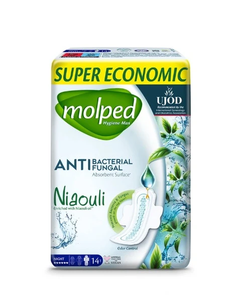 Molped Hijyen Max Süper Eko Gece Ped 14'lü - Resim 2