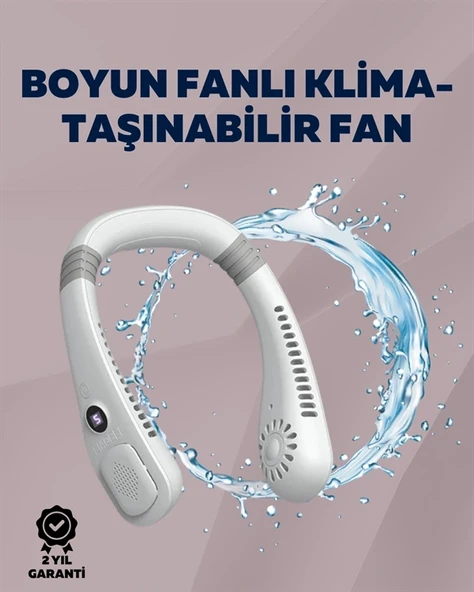 Kişisel Klima Fanı | 360° Dairesel Hava Akışı, Bladeless Tasarım, 5 Rüzgar Hızı, Taşınabilir ve Sessiz ürün görseli 1