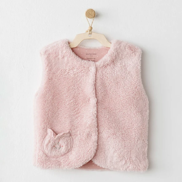 Andywawa AC26094 Mon Petit Amour Yelek Pink ürün görseli 1