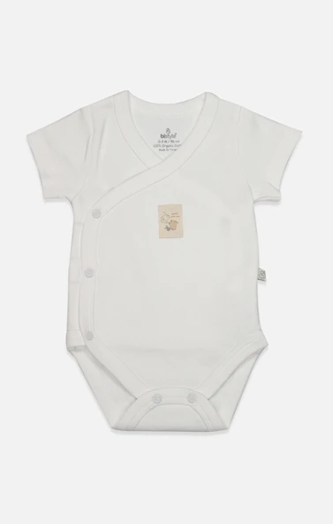 Bistyle Kruvaze Body Yarım Kol With You Family 17143 Bej ürün görseli 1