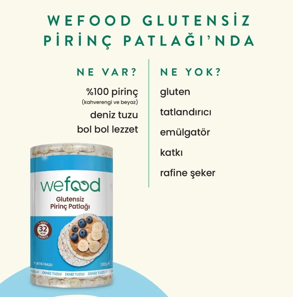 Wefood Pirinç Patlağı 100 Gr - Resim 3