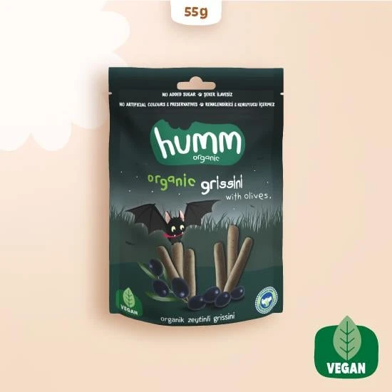 Humm Organik Vegan Zeytinli Grissini 55 Gr ürün görseli 1
