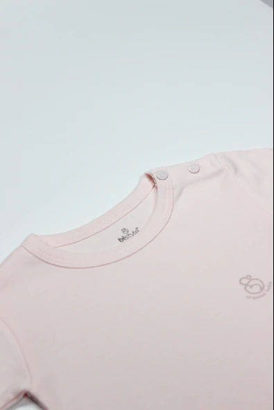 Bistyle Natural Basic Style Uzun Kol Body 17104 Pembe - Resim 2