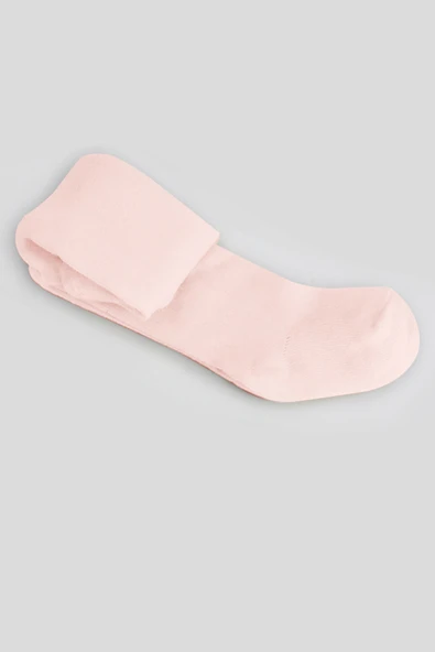 Bistyle Tekli Düz Külotlu Çorap 50104 Pembe - Resim 3