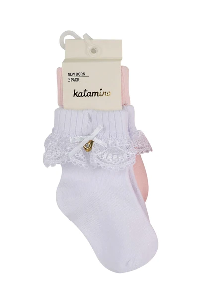 Katamino Amy 2'li Aks. Bebek Soket K44024 Asorti ürün görseli 1