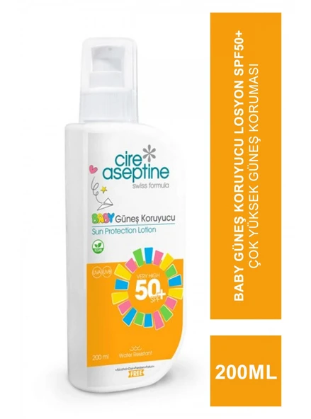 Cire Aseptine Sun Baby Güneş Koruyucu Losyon 50 SPF 200 ml ürün görseli 1