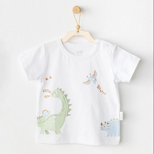 Andywawa AC25978 Casual Bebek Tshırt White ürün görseli 1