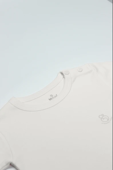 Bistyle Natural Basic Style Uzun Kol Body 17104 Ekru - Resim 2