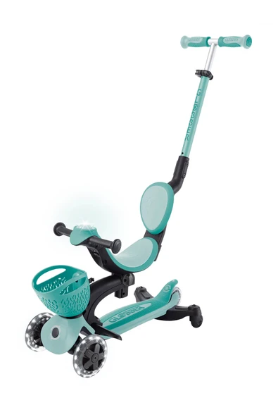 Globber Go Up Baby 360 Scooter (Işıklı) Koyu Mint ürün görseli 1