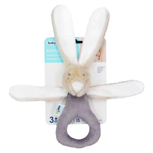 BabyJem Tutmalı Peluş Mini Tavşan 842 Taş ürün görseli 1