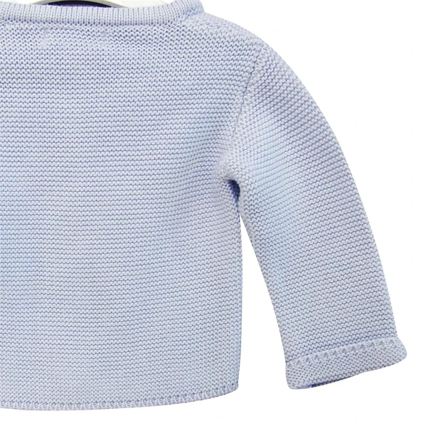 Andywawa AC24333 Basic Bebe Ceket Blue - Resim 4