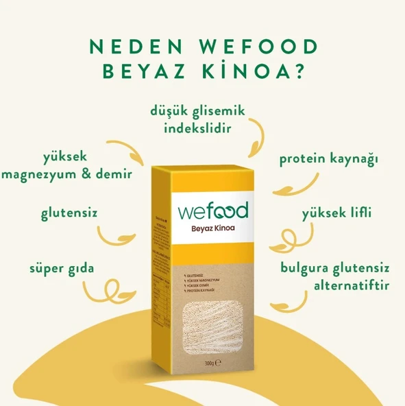 Wefood Beyaz Kinoa 300 Gr - Resim 2