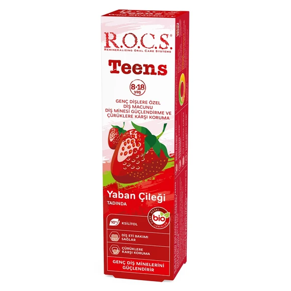 R.O.C.S. Teen Yaban Çileği Diş Macunu 8-18 Yaş 60 ml ürün görseli 1