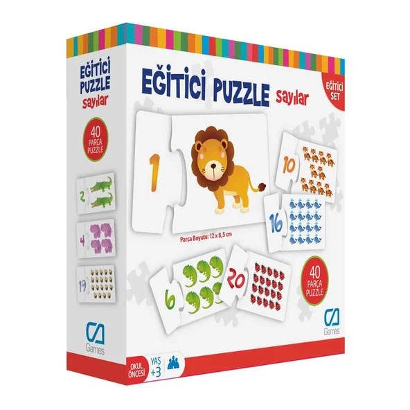 Games Eğitici Puzzle Sayılar 40 Parça 5031 ürün görseli 1