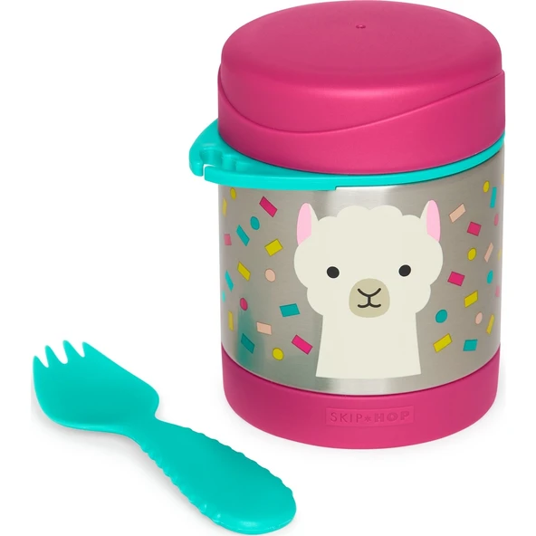 Skip Hop Zoo Paslanmaz Çelik Termos 325 ml Lama - Resim 2
