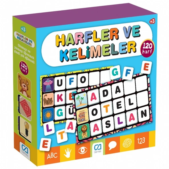 Games Harfler ve Kelimeler Eğitici Kartlar 120 Harf 5129 ürün görseli 1