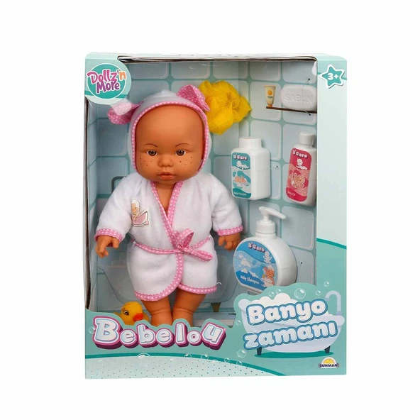 Sunman Bebelou Banyo Zamanı Bebek Seti 35 Cm ürün görseli 1