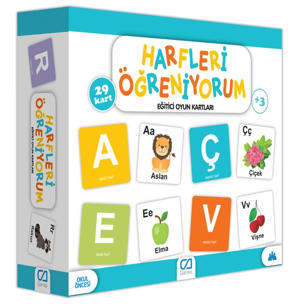 Games Harfleri Öğreniyorum Eğitici Oyun Kartları 29 Kart 5042 ürün görseli 1