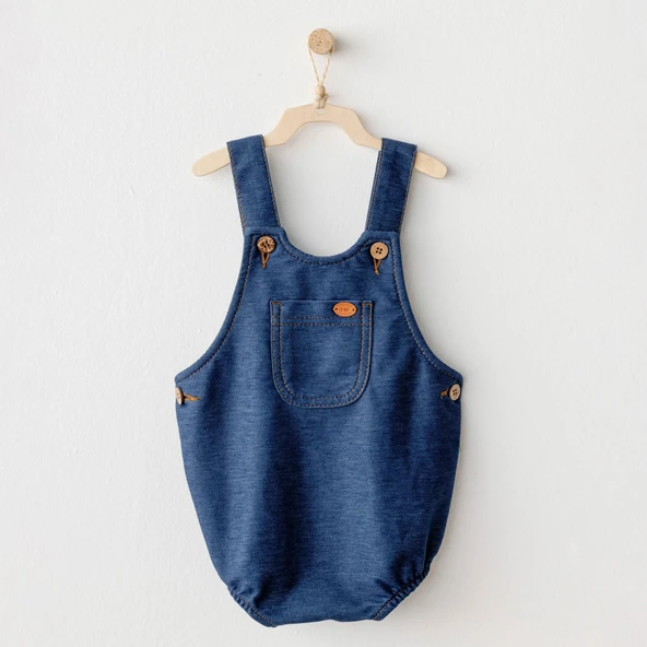 Andywawa AC25931 Romper Casual Bebek Tulum İndigo ürün görseli 1