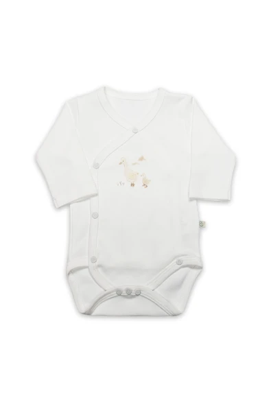 Bistyle Kruvaze  Body Uzun Kol Welcome Baby Duck 17108 Sarı ürün görseli 1