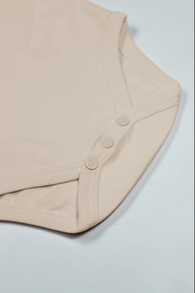 Bistyle Natural Basic Style Uzun Kol Body 17104 Bej - Resim 3