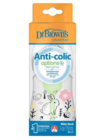 Dr.Brown's Geniş Ağız PP Antikolik Options Biberon 150 ml Kız ürün görseli 1