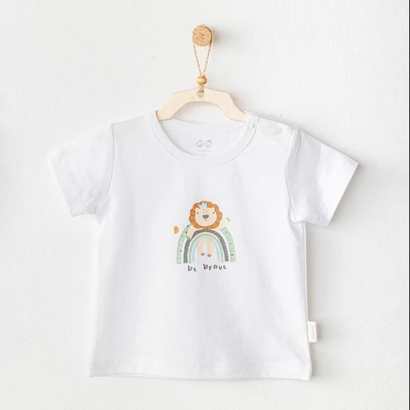 Andywawa AC25977 Casual Bebek Tshirt White ürün görseli 1