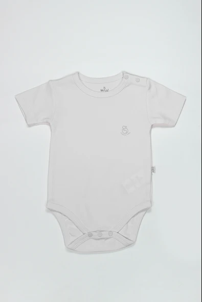 Bistyle Organik Natural Basic Style Yarım Kol Body BS17103 Beyaz ürün görseli 1