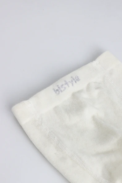 Bistyle Tekli Düz Külotlu Çorap 50104 Ekru - Resim 4
