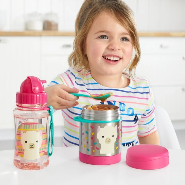 Skip Hop Zoo Paslanmaz Çelik Termos 325 ml Lama - Resim 3