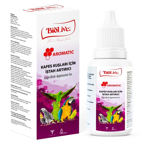 Biolive Aromatic Kuşlar İçin Mineral İstah Açıcı min 50ml ürün görseli 1