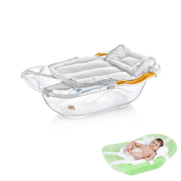 BabyJem Köpüklü Bebek Banyo Küvet Filesi 164 Beyaz ürün görseli 1