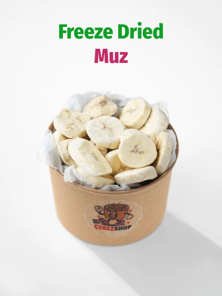 Freeze Dried Muz Dondurularak Kurutulmuş Meyve Cipsi ürün görseli 1
