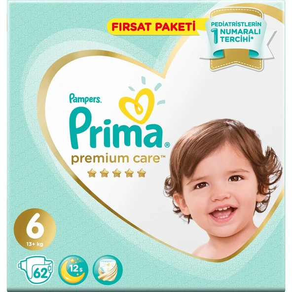 Prima Premium Care Fırsat Paketi 6 Beden 62 Adet ürün görseli 1