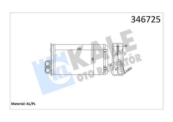 Renault Kalorıfer Radyatörü - Kalorıfer Radyatörü - Kal 346725 ürün görseli 1