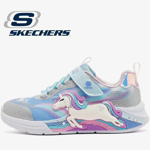 Skechers Unicorn Chaser 302298L Işıklı Ortopedik Çocuk Spor Ayakkabı ürün görseli 1
