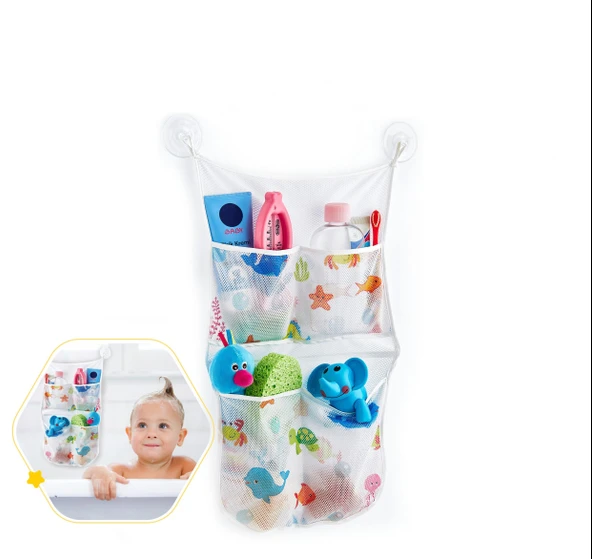 BabyJem Bebek Banyo Oyuncak Torbası 469 Beyaz ürün görseli 1
