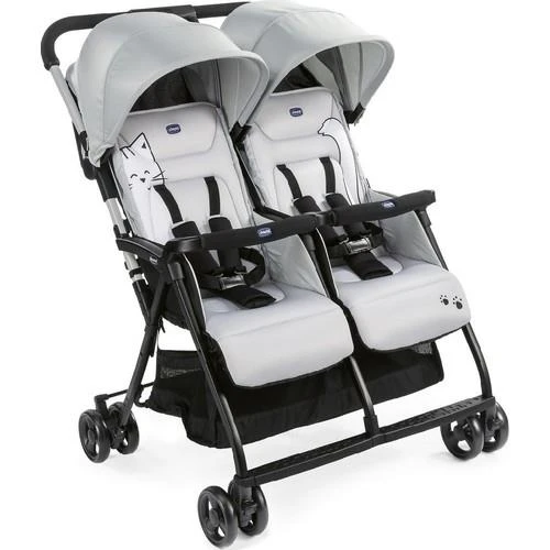 Chicco Ohlala Twin İkiz Bebek Arabası Silver ürün görseli 1