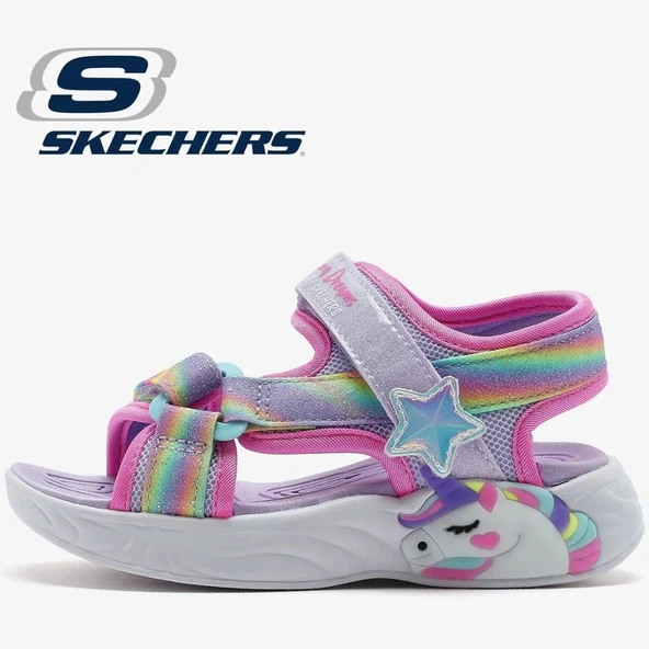 Skechers Unicorn Dreams 303107L Işıklı Ortopedik Çocuk Sandalet ürün görseli 1