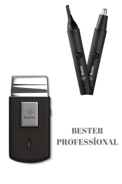 Bester Sv7700 Seyahat Tıraş Makinesi +Bester Ne5891 Şarj Edilir Su Geçirmez Kulak Burun Tüy Makinesi ürün görseli 1