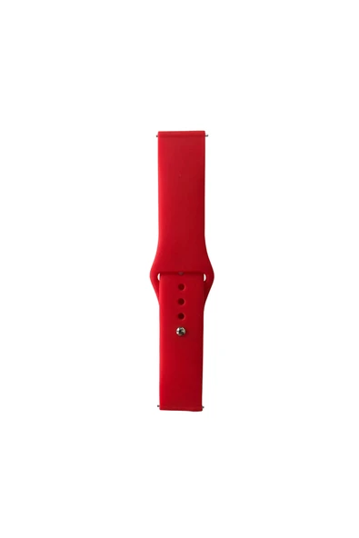 HEPTEKİLETİŞİM Gear S3 Band Serisi 22mm Uyumlu  Klasik Kordon Silikon Strap Kayış-Brighr Red ürün görseli 1