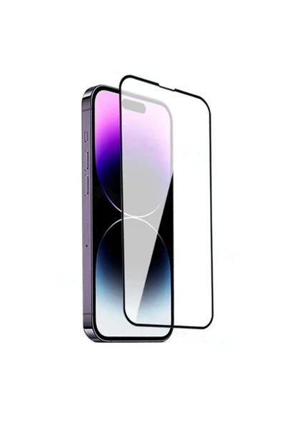 HEPTEKİLETİŞİM Iphone 14 Pro Ekran Koruyucu Elektriklenme Önleyici Dayanıklı Tam Kapatan (ANTİSTATİK) Siyah ürün görseli 1