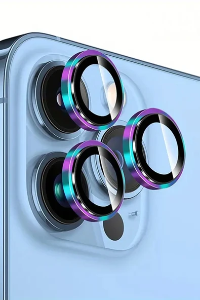 HEPTEKİLETİŞİM Apple iPhone 16 Pro Max Kamera Lens Koruyucu Kolay Takma Aparatlı (CL-18) ürün görseli 1