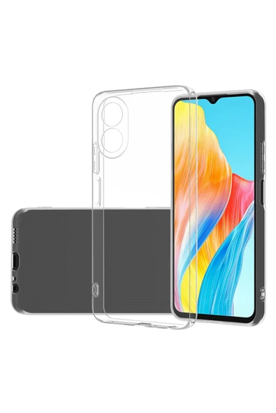 HEPTEKİLETİŞİM Oppo A38 Uyumlu HPTK Süper Silikon Kapak-Şeffaf ürün görseli 1