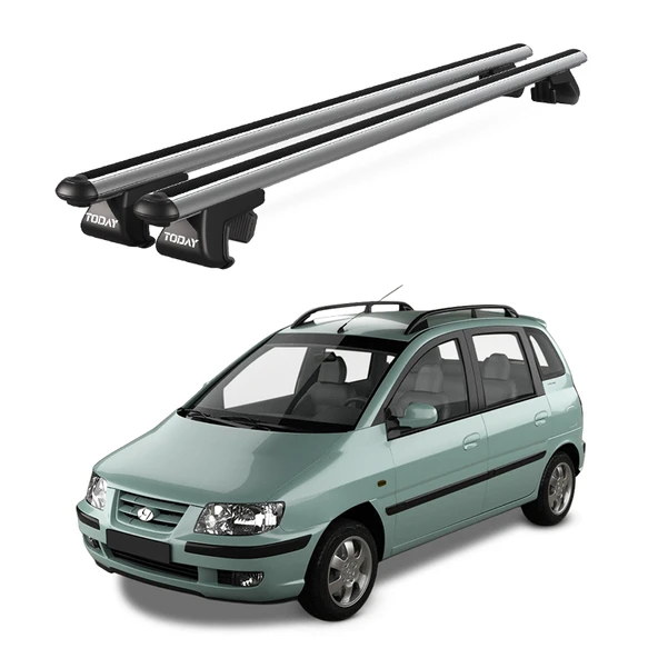 Venüs Hyundai Matrix (2001-2010) Uyumlu Gri Ara Atkı Port Bagaj Tavan Barı ürün görseli 1